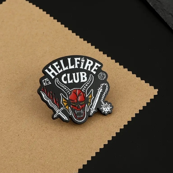 Stranger Things Hellfire Club Enamel Pin - Picture 2 of 3
